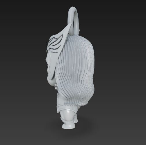 Cute Heroes Characters Keychain Collection Set of 6 3D print model_68