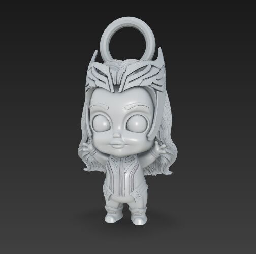 Cute Heroes Characters Keychain Collection Set of 6 3D print model_61