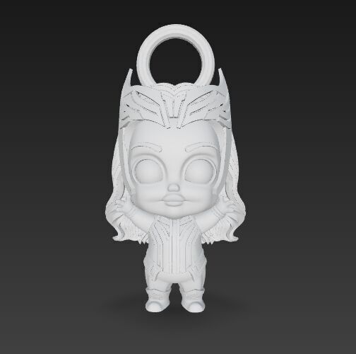 Cute Heroes Characters Keychain Collection Set of 6 3D print model_106