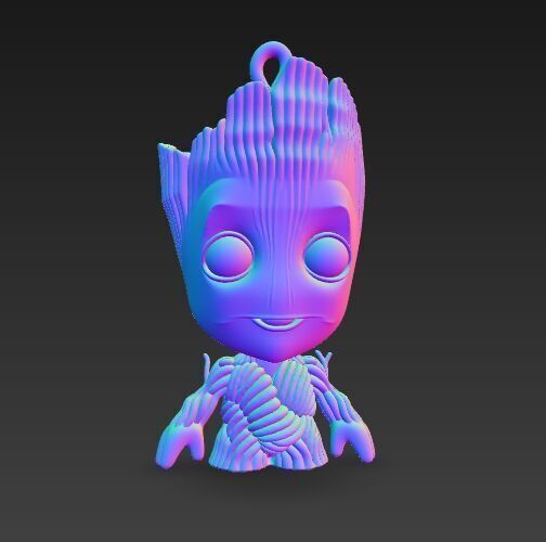 Cute Heroes Characters Keychain Collection Set of 6 3D print model_17