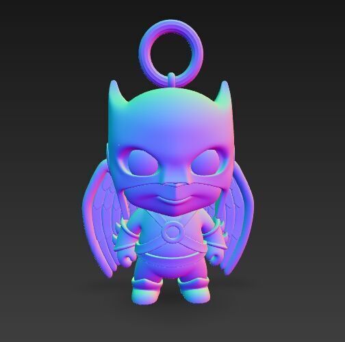 Cute Heroes Characters Keychain Collection Set of 6 3D print model_98