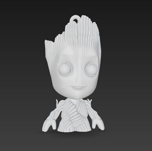 Cute Heroes Characters Keychain Collection Set of 6 3D print model_5