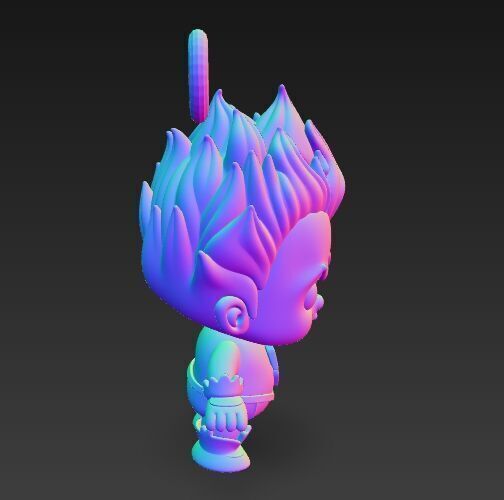 Cute Heroes Characters Keychain Collection Set of 6 3D print model_31