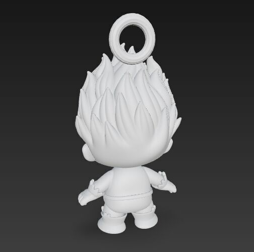 Cute Heroes Characters Keychain Collection Set of 6 3D print model_43