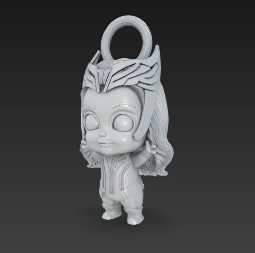 Cute Heroes Characters Keychain Collection Set of 6 3D print model_77