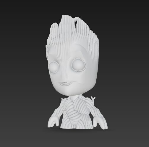 Cute Heroes Characters Keychain Collection Set of 6 3D print model_23