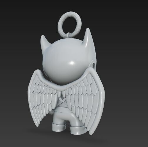 Cute Heroes Characters Keychain Collection Set of 6 3D print model_101