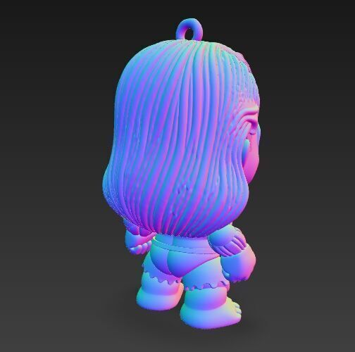 Cute Heroes Characters Keychain Collection Set of 6 3D print model_94