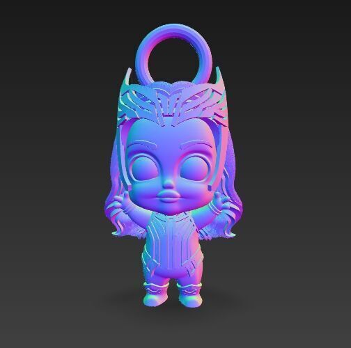 Cute Heroes Characters Keychain Collection Set of 6 3D print model_111