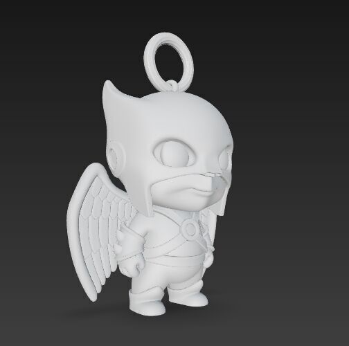 Cute Heroes Characters Keychain Collection Set of 6 3D print model_116
