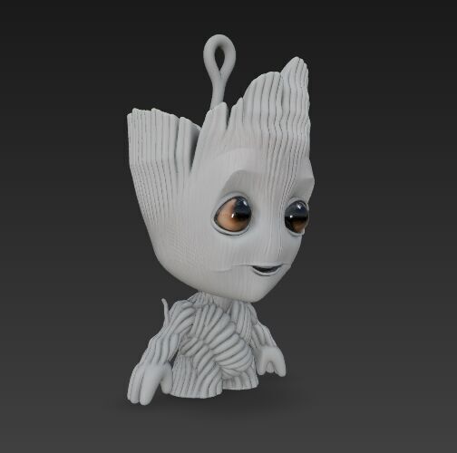 Cute Heroes Characters Keychain Collection Set of 6 3D print model_6