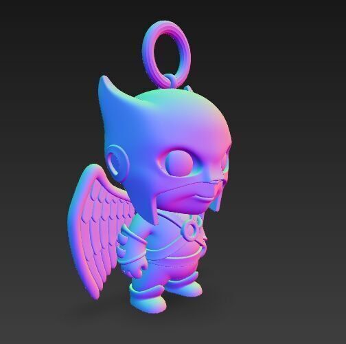 Cute Heroes Characters Keychain Collection Set of 6 3D print model_92