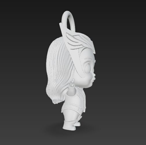 Cute Heroes Characters Keychain Collection Set of 6 3D print model_123