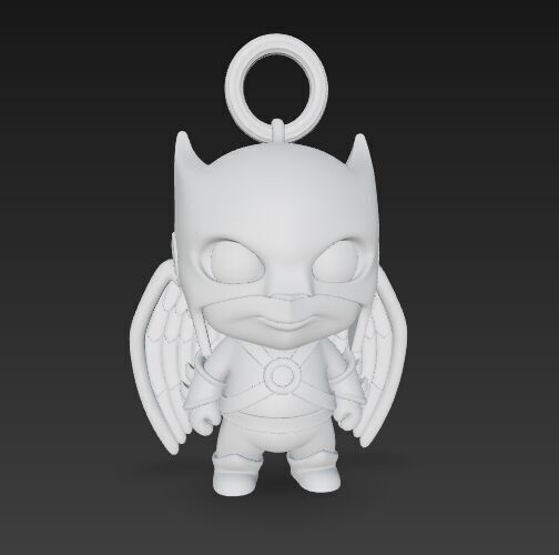Cute Heroes Characters Keychain Collection Set of 6 3D print model_100