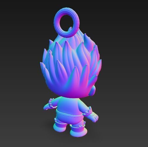 Cute Heroes Characters Keychain Collection Set of 6 3D print model_38