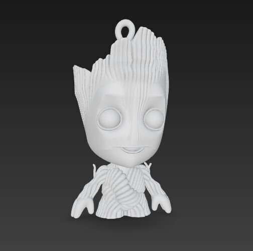 Cute Heroes Characters Keychain Collection Set of 6 3D print model_18