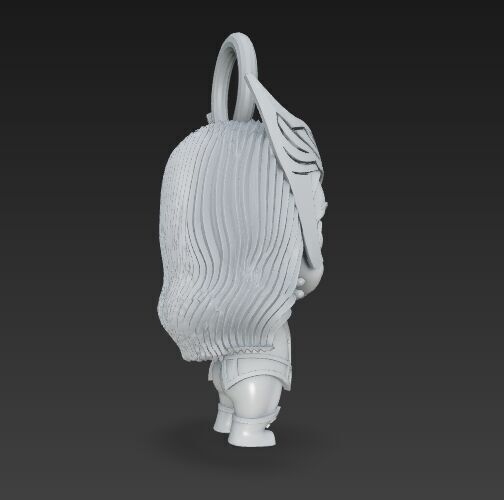 Cute Heroes Characters Keychain Collection Set of 6 3D print model_47