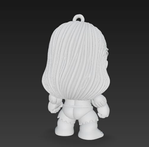 Cute Heroes Characters Keychain Collection Set of 6 3D print model_91