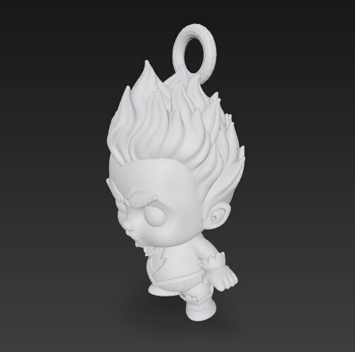 Cute Heroes Characters Keychain Collection Set of 6 3D print model_34