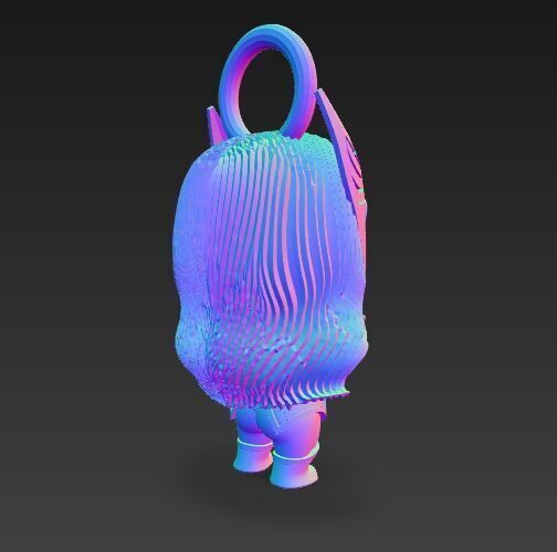 Cute Heroes Characters Keychain Collection Set of 6 3D print model_64