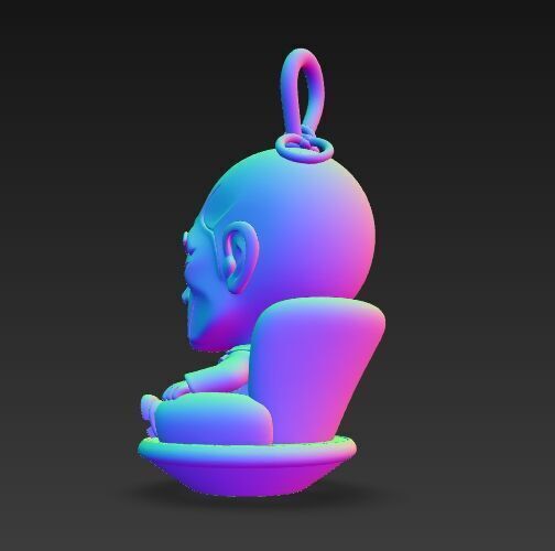 Cute Heroes Characters Keychain Collection Set of 6 3D print model_55