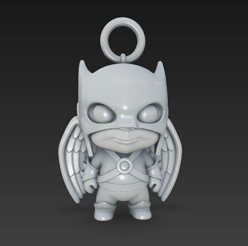 Cute Heroes Characters Keychain Collection Set of 6 3D print model_96
