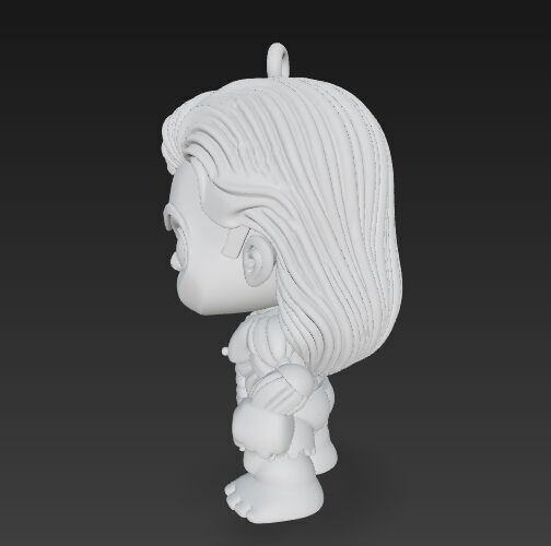 Cute Heroes Characters Keychain Collection Set of 6 3D print model_76