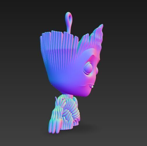 Cute Heroes Characters Keychain Collection Set of 6 3D print model_13