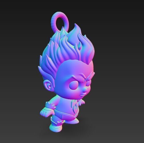 Cute Heroes Characters Keychain Collection Set of 6 3D print model_40