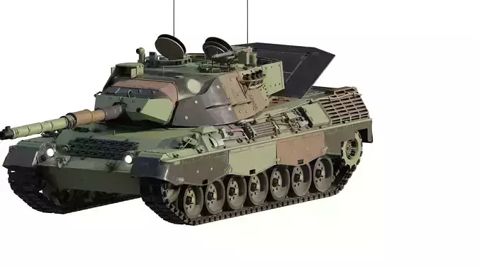 leopard 1 with interior 3D model