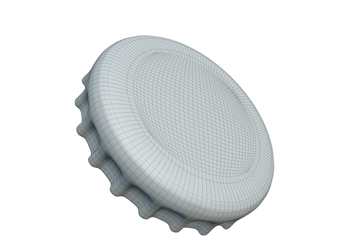  Metal Bottle Cap 3D model_14