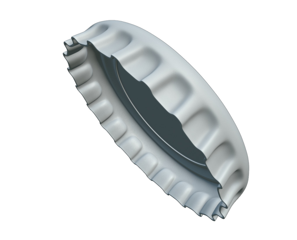  Metal Bottle Cap 3D model_7