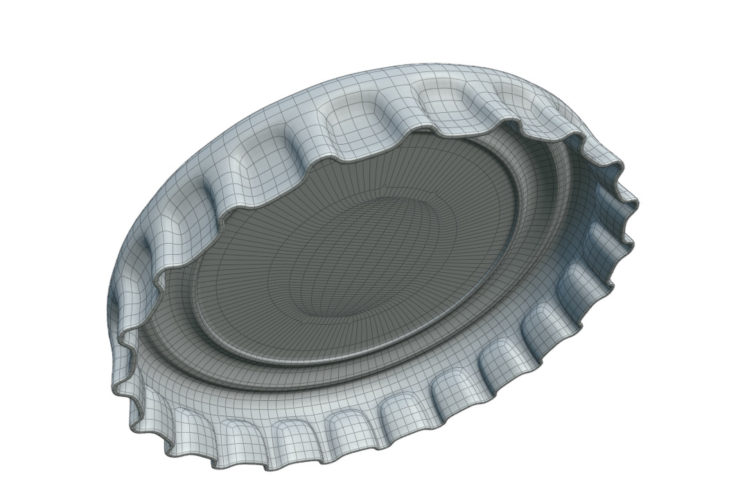  Metal Bottle Cap 3D model_10