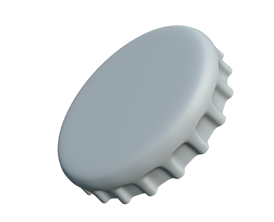  Metal Bottle Cap 3D model_9