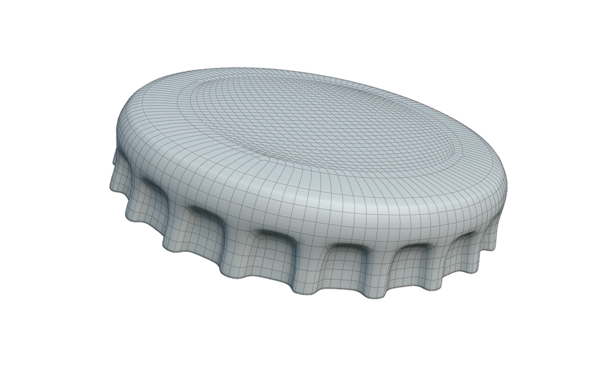  Metal Bottle Cap 3D model_11
