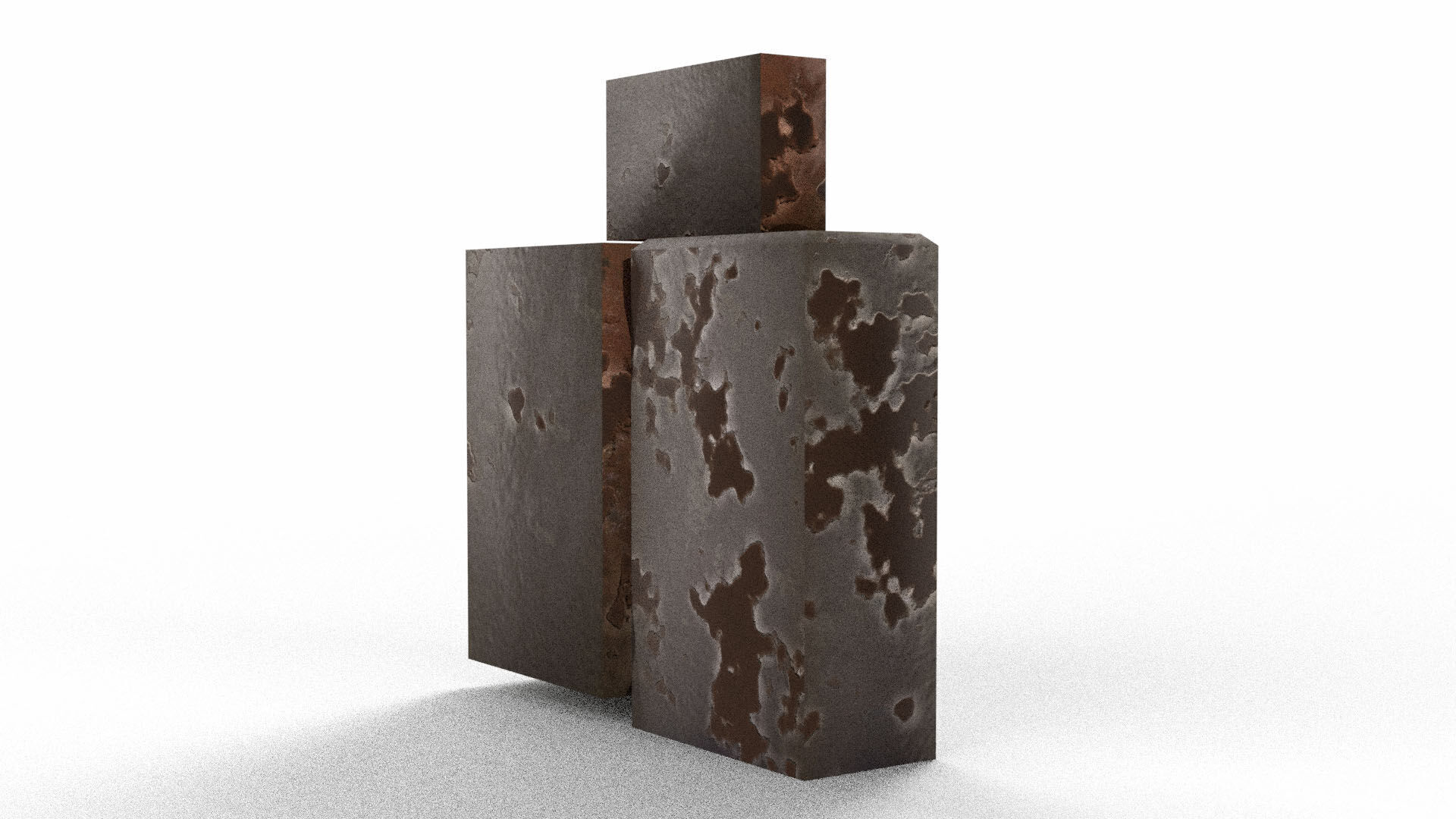 Electric Boxes Low-poly 3D model_4