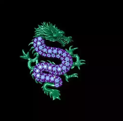 Dragon pendant 3D print model