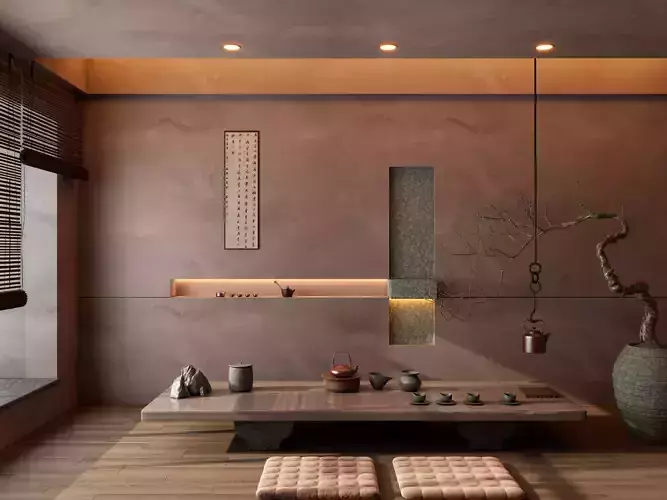 3DS MAX WABI SABI STYLE 3D TEAROOM 0021