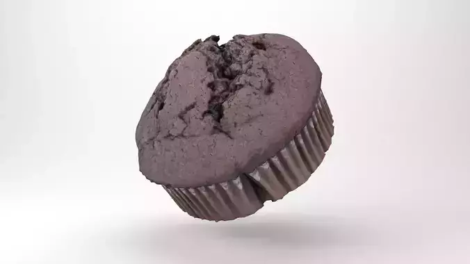 Muffin Chocolate 3D Scan