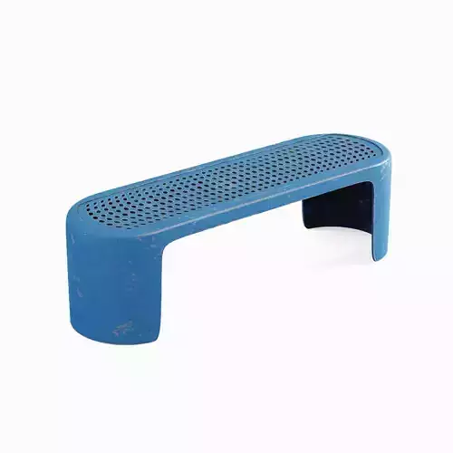 Old Metal Modern Bench 04