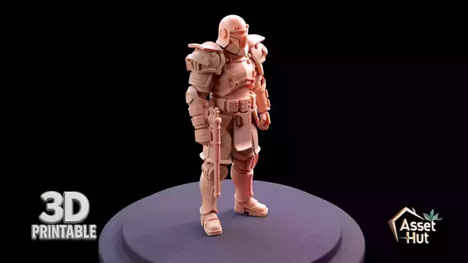 Armored Fantasy Knight Miniature