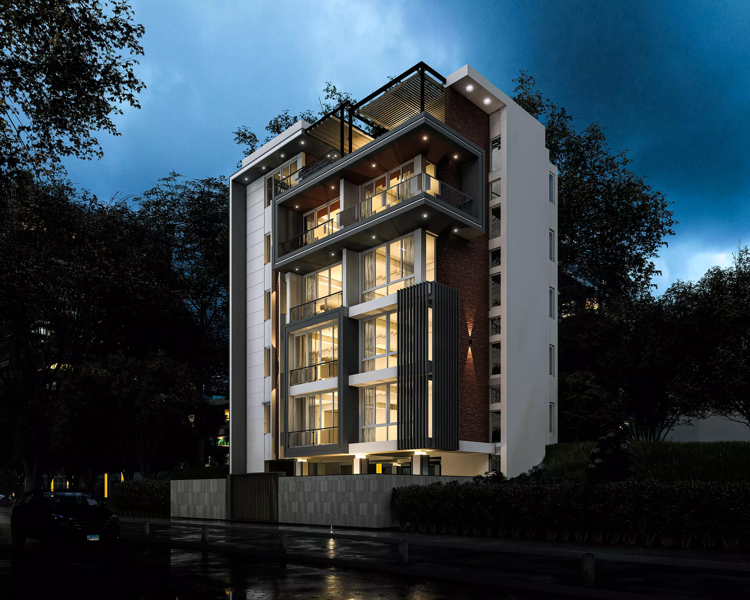 Apartment Building 3D model
