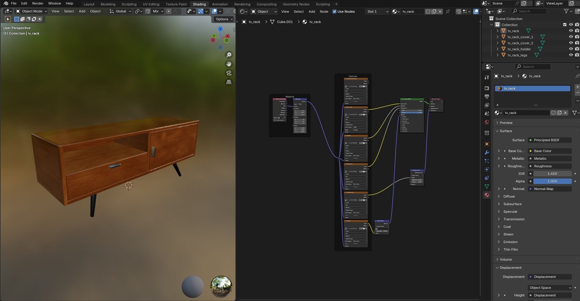 TV Rack CG18 3D model_15