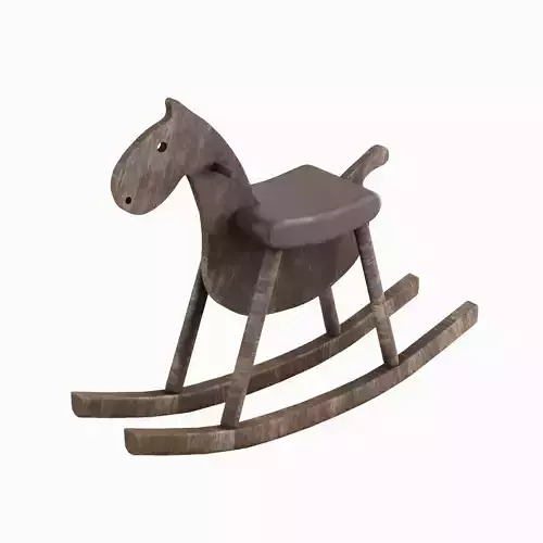 Wooden Rocking Horse 03