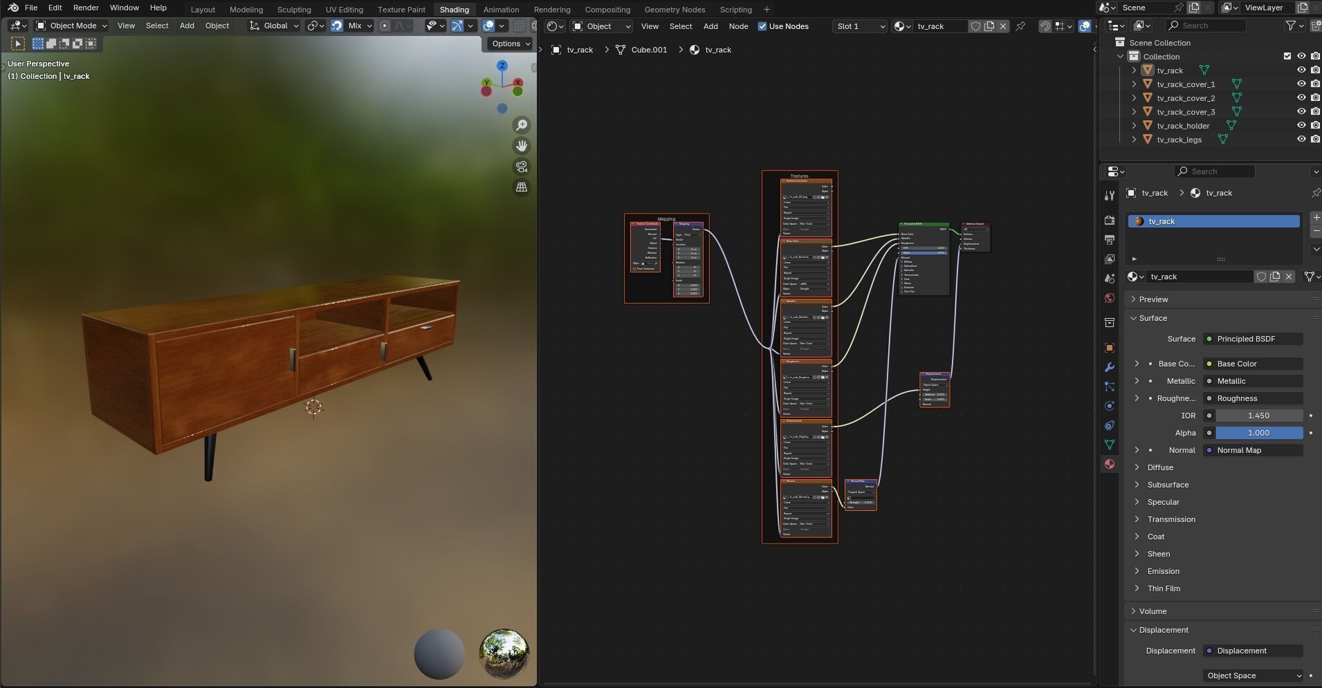 TV Rack CG19 3D model_15