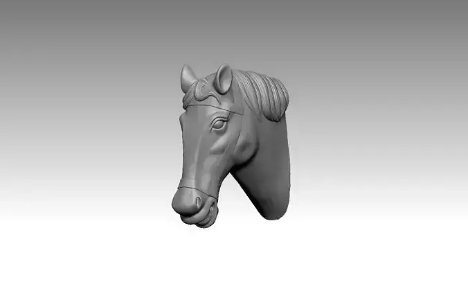 Horse Head 3d print ready