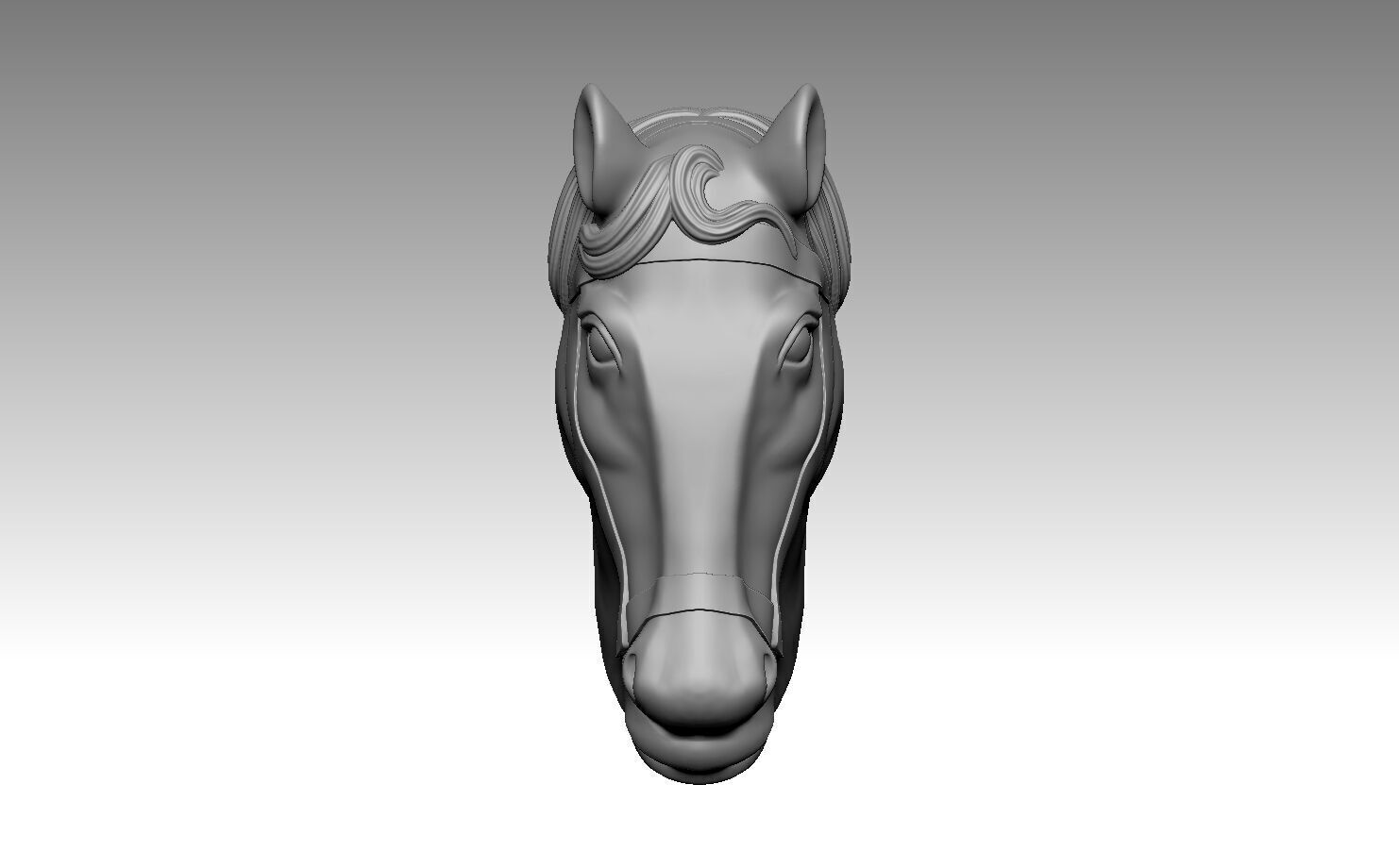 Horse Head 3d print ready Free 3D print model_1