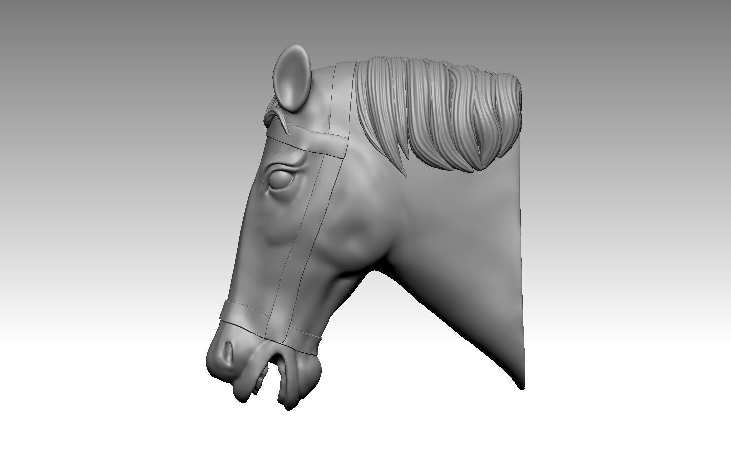 Horse Head 3d print ready Free 3D print model_2