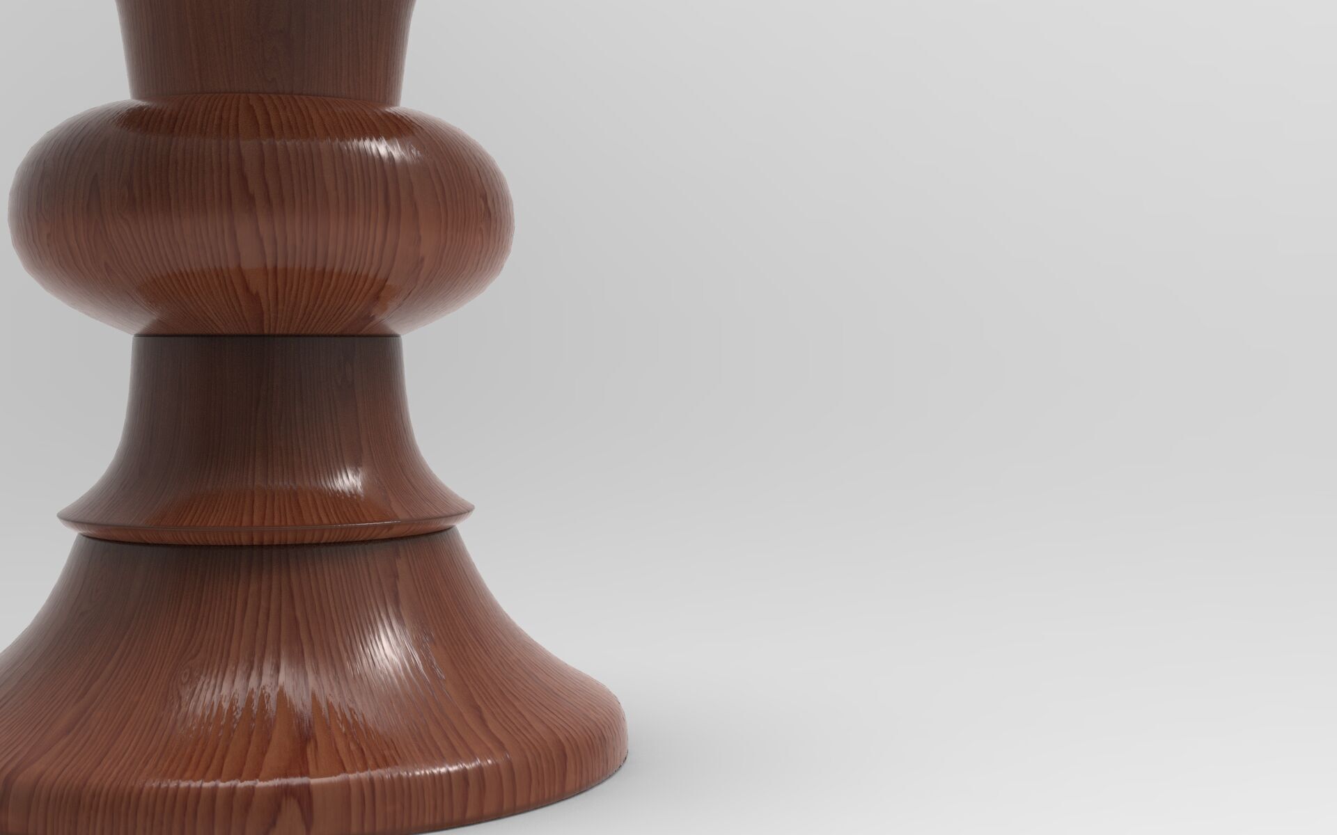 Loder Stool Low-poly 3D model_4