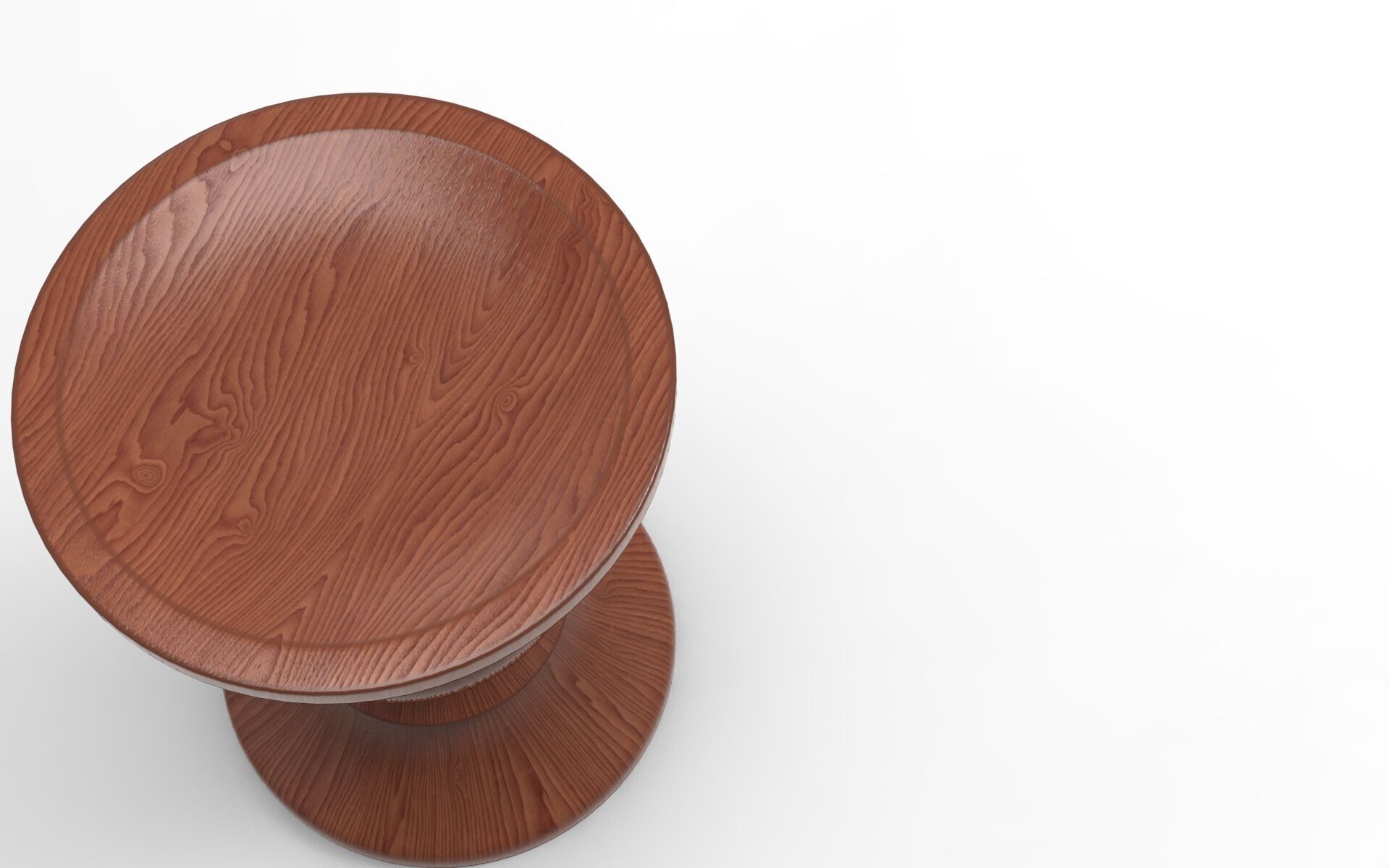 Loder Stool Low-poly 3D model_3